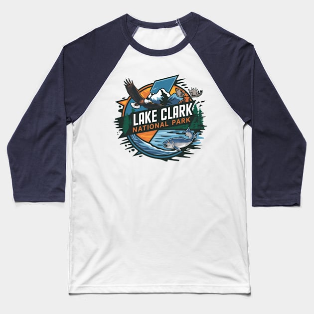 Lake Clark National Park Wildlife Baseball T-Shirt by Perspektiva